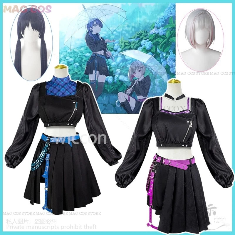 

Аниме LoveLive Game Косплей Yugiri Tsuzuri Cosmtume Hasu No Sora Jogakuin School Idol Club Murano Sayaka Idol Dress Lolita Wigs