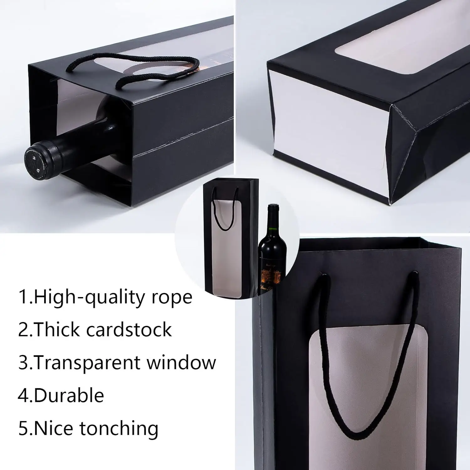 9pcs,Wine Gift Bag Kraft Paper Wine Gift Bags Double Wine Gift Bag Wine Tote Bags Wine Bottle Gift Bag Kraft Paper Wine Tote Bag