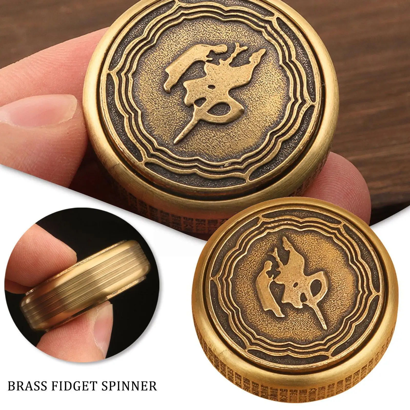 1pcs Zen Buddha Fidget Spinner Adult Metal EDC Fidget Toys ADHD Hand Spinner Antistress Toys Anxiety Stress Relief Desk Toys