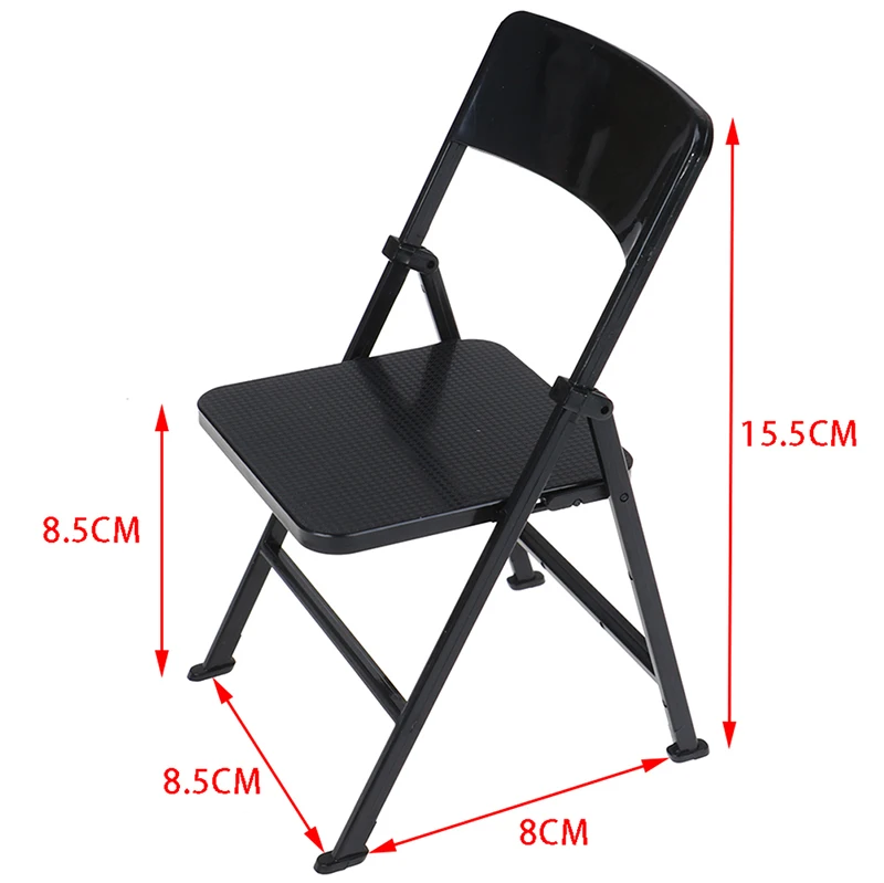 1Pc 1/6 Scale Dollhouse Miniature Furniture Folding Chair For Solider Action Figures 1/6 Dolls