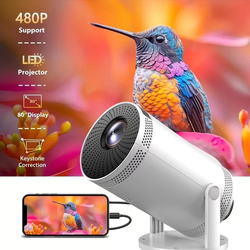 

Мини-проектор FY300, поддержка 480P, 100 ANSI, регулировка 180 ° Угол проекции, ТВ-палка, ноутбук и другие устройства.