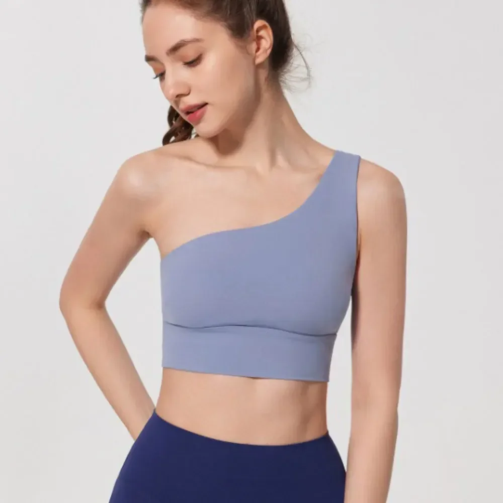 Soutien-gorge de sport antifavorable pour femme, dos nu, course à pied, Pilates, avec coussinets de poitrine, épaules dénudées, glaYoga, vêtements de fitness