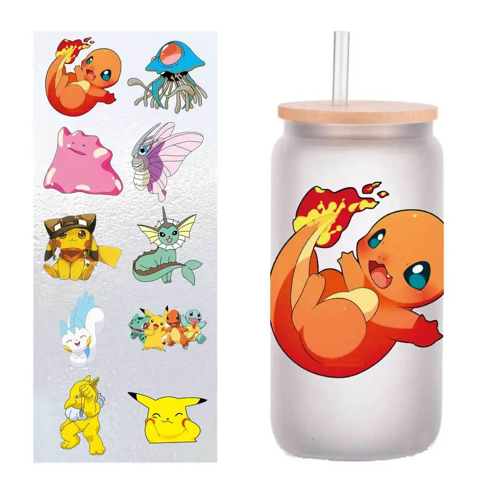 

10 шт./Bao Bao Ke Meng домашнее животное эльф УФ-переводная наклейка Кристаллическая этикетка Наклейка на чашку по индивидуальному заказу четыре дюйма