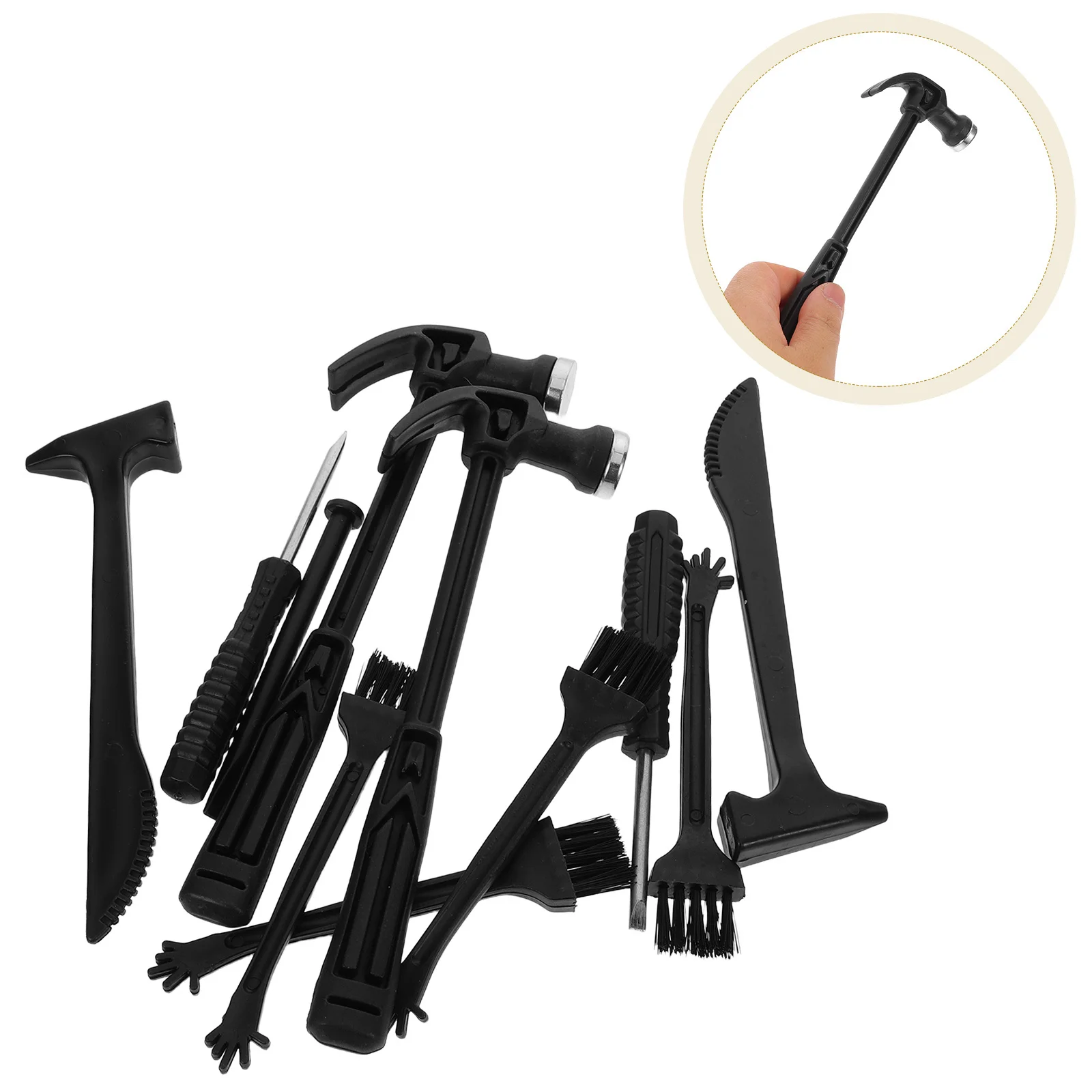 

12Pcs Excavation Tool Set for Kids Lightweight Archaeology Kit with Hammer Brush Chisel for Outdoor Garden Digging Learning Play