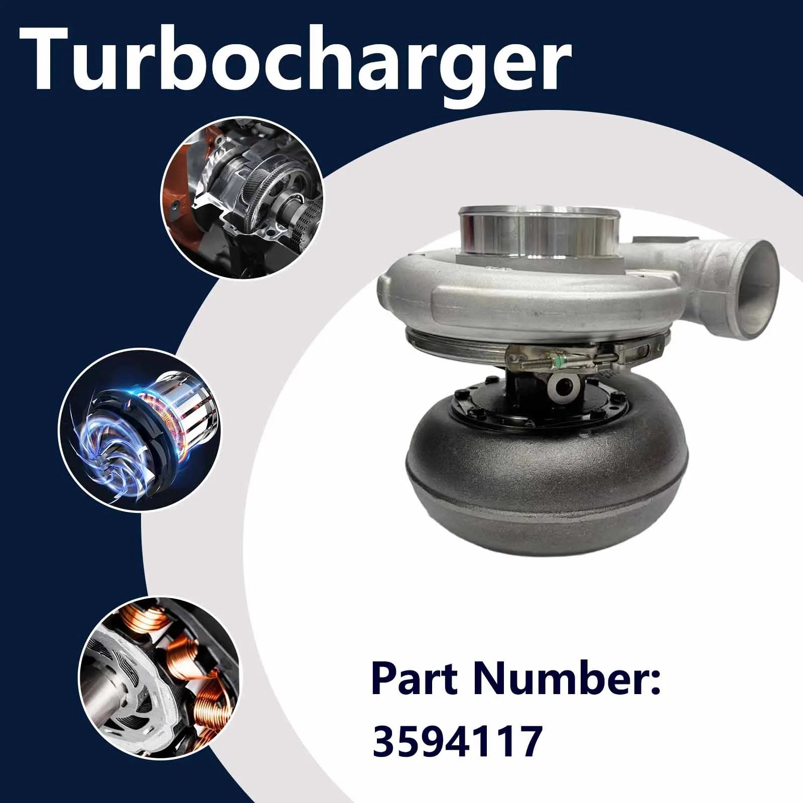 Turbocharger MTL9880SL For CUMMINS KTA19 KTA50 1990