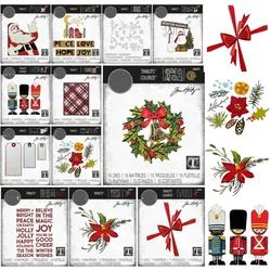 Christmas Bow Metal Cutting Dies for DIY Scrapbooking Crafts Dies Cut Stencils Maker Photo Album Template Handmade