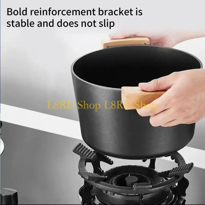 L8RE Gas Stove Wok Support Practical Easy Installation Cookware Nonslip Accessories Wok Stand Rack for Kitchen Cooking