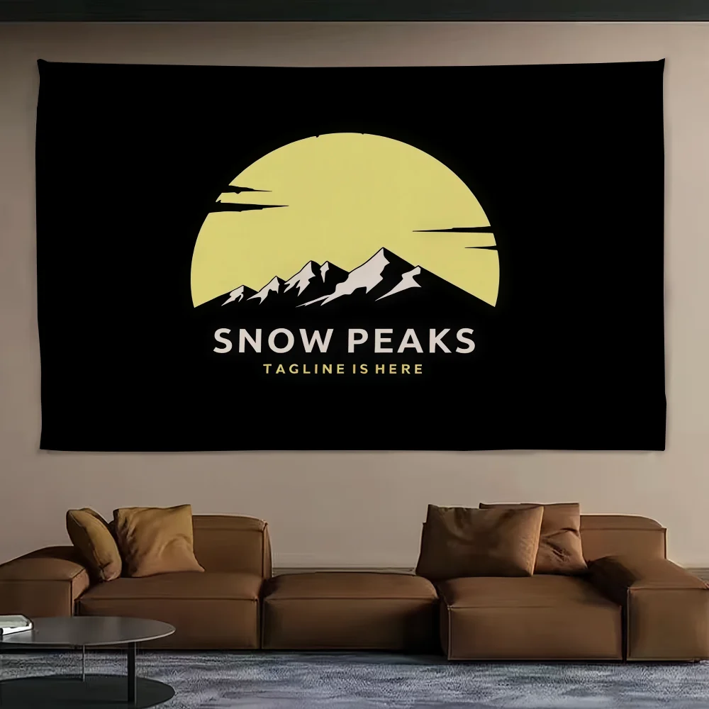 موضة في الهواء الطلق S-الثلج P-الذروة شعار العلم للتخييم في الهواء الطلق بار نزهة ديكور منزلي للحفلات الحلي راية