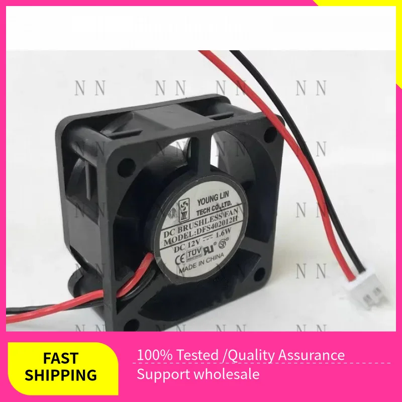 

QGG NEW FOR YOUNGLIN 4020 DFS402012H 12V 1.6W 0.13A Cooling fan