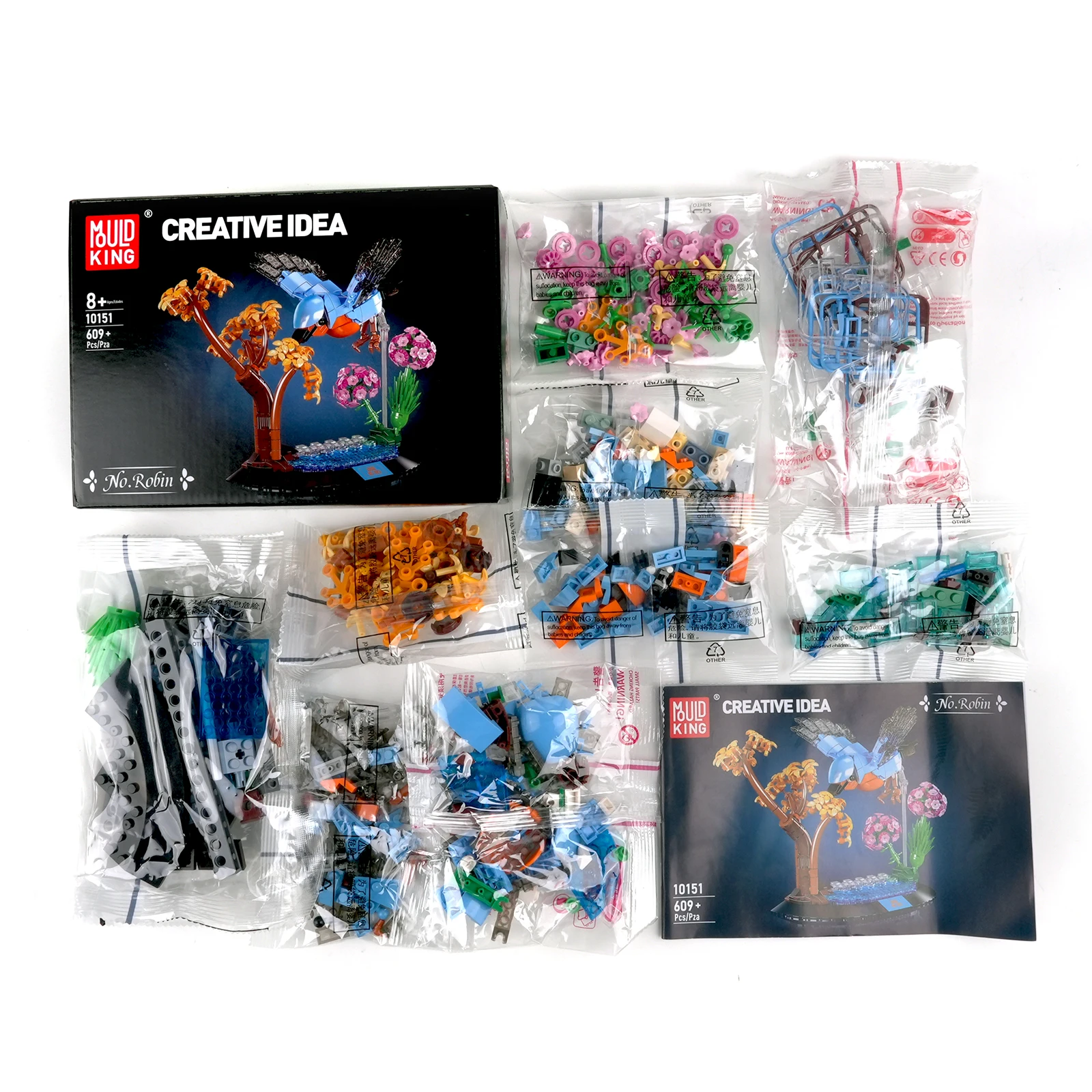 Molde rei pavão pendurado imagem blocos de construção conjunto papagaio robin montagem tijolos brinquedo animal criativo ornamentos decorativos