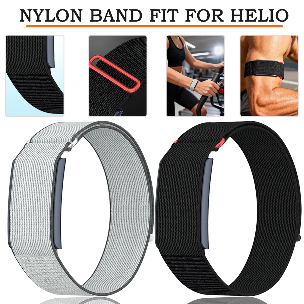 Nylon Woven Watch Band for Amazfit Helio Strap Sport Adjustable Wristband for Amazfit Helio Sport Gym Band Accessories Bracelet
