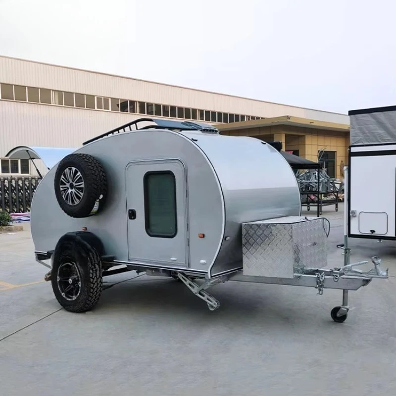 Small Car House Off-road Camping Teardrop  Travel Trailer Caravan Motorhome Camper Van Mini RV Caravan for Sale Customized