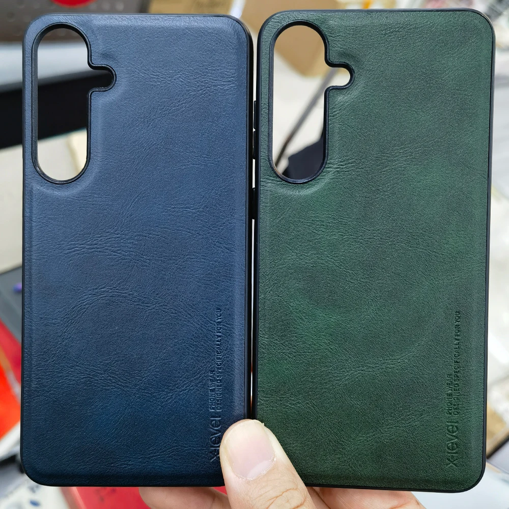 

Чехлы для телефонов X-level для Samsung Galaxy S25 S24 S23 FE Plus Ultra Retro Business из искусственной кожи с защитной задней крышкой