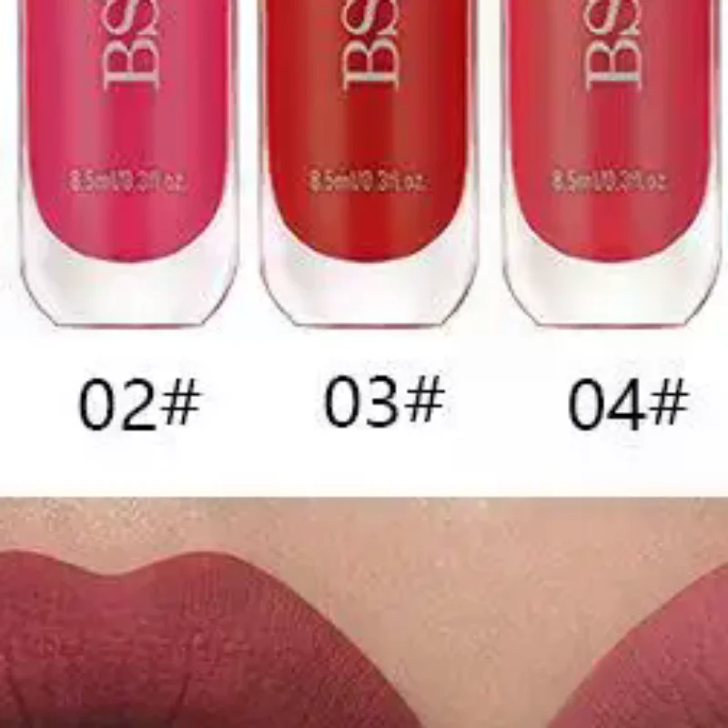 BSIMONE Batom Líquido Matte Aveludado de Longa Duração, Não Transfere, Alta Pigmentação, Hidratante e Nutritivo