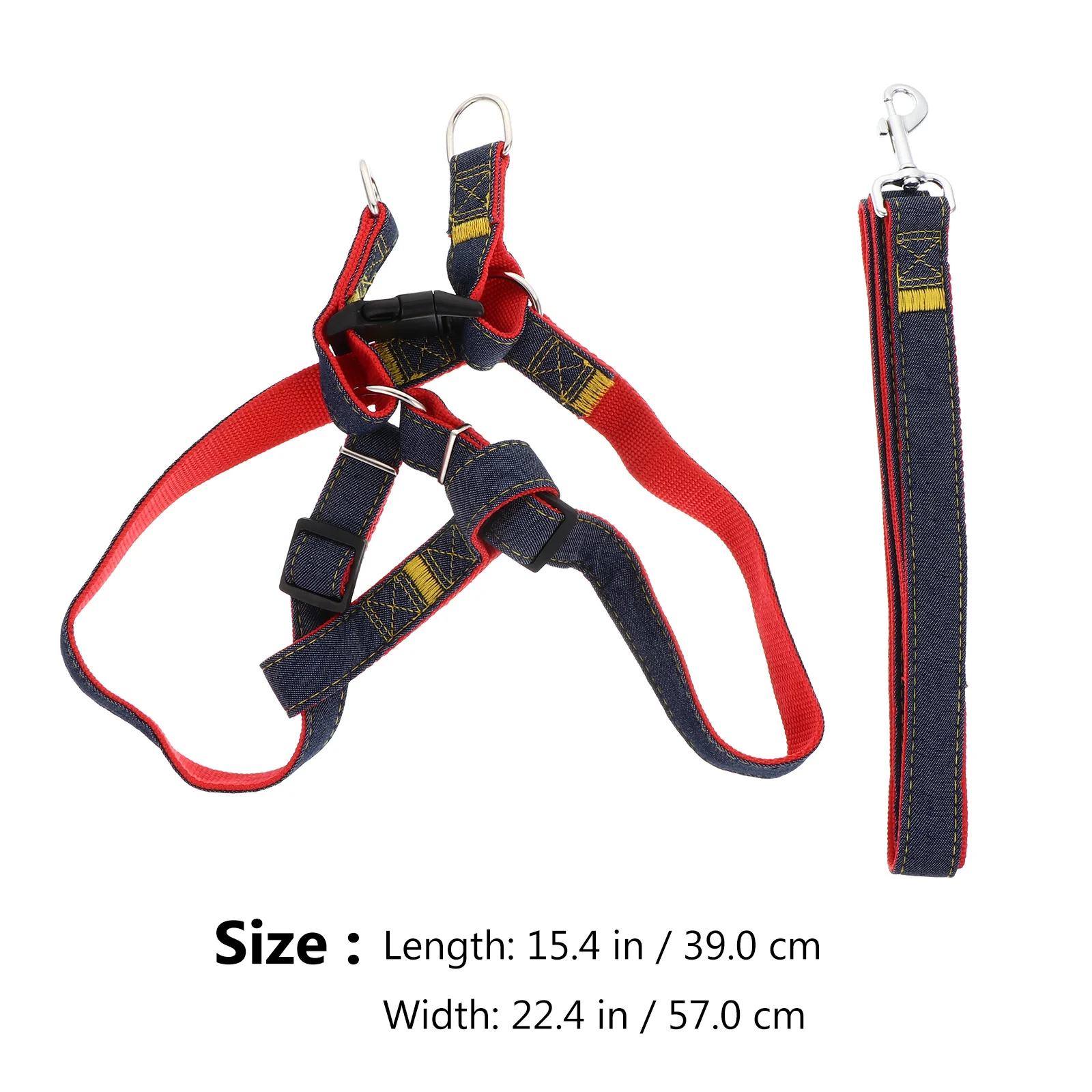 

1Set Pet Harness Leash Set Adjustable Dog Cat Vest for Walking Running Escape Proof Buckle Soft Comfortable Pet Supplies