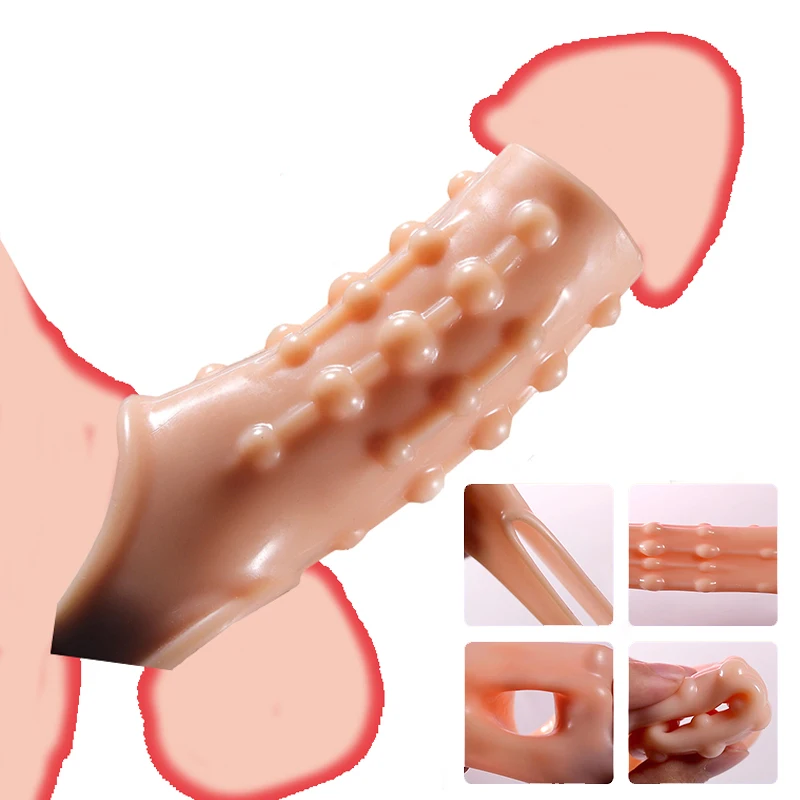 Cock Ring Men Spike Cock Sex Toys For Men Penian Rings Adult Supplies Delayed Ejaculation Sleeve Enlarge Penis Stimulate G Point