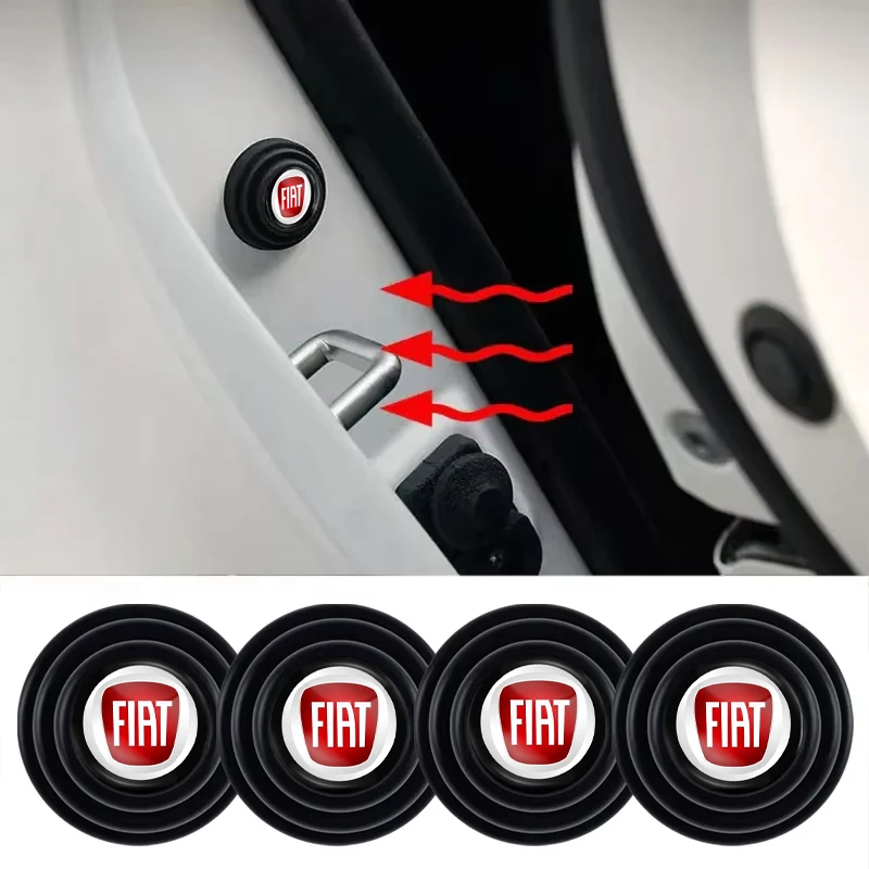 Almohadilla antichoque para puerta de coche, junta amortiguadora antiruido, Interior de coche para Fiat 500 Punto Panda Doblo Stilo Bravo Ducato Pondo, 4/8/12 Uds.