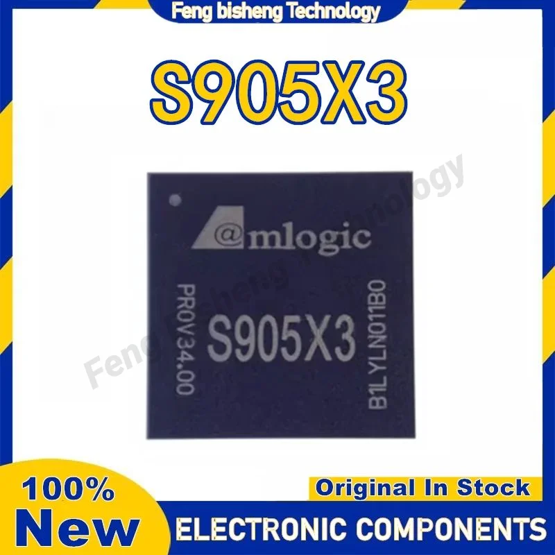 

2 шт. S905X3 BGA ЖК-дисплей с плоским чипом, микросхема, 100% новый оригинал на складе