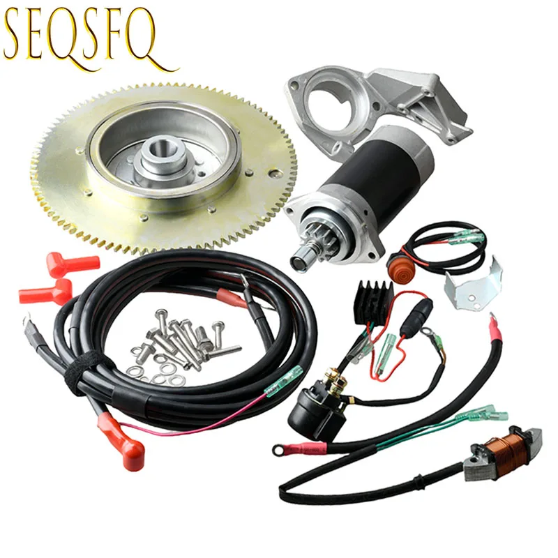 YAMAHA Electric Start Kit For T30 2 Stroke 30HP Outboard Motor Electrical Start Conversion Set Model 61T Replacement Parts