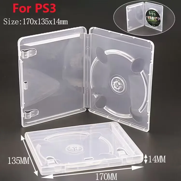 1pc CD Game case protective box for Paystation PS2 PS3 CD DVD Discs Storage box For PS4 PS5 game disk cover case