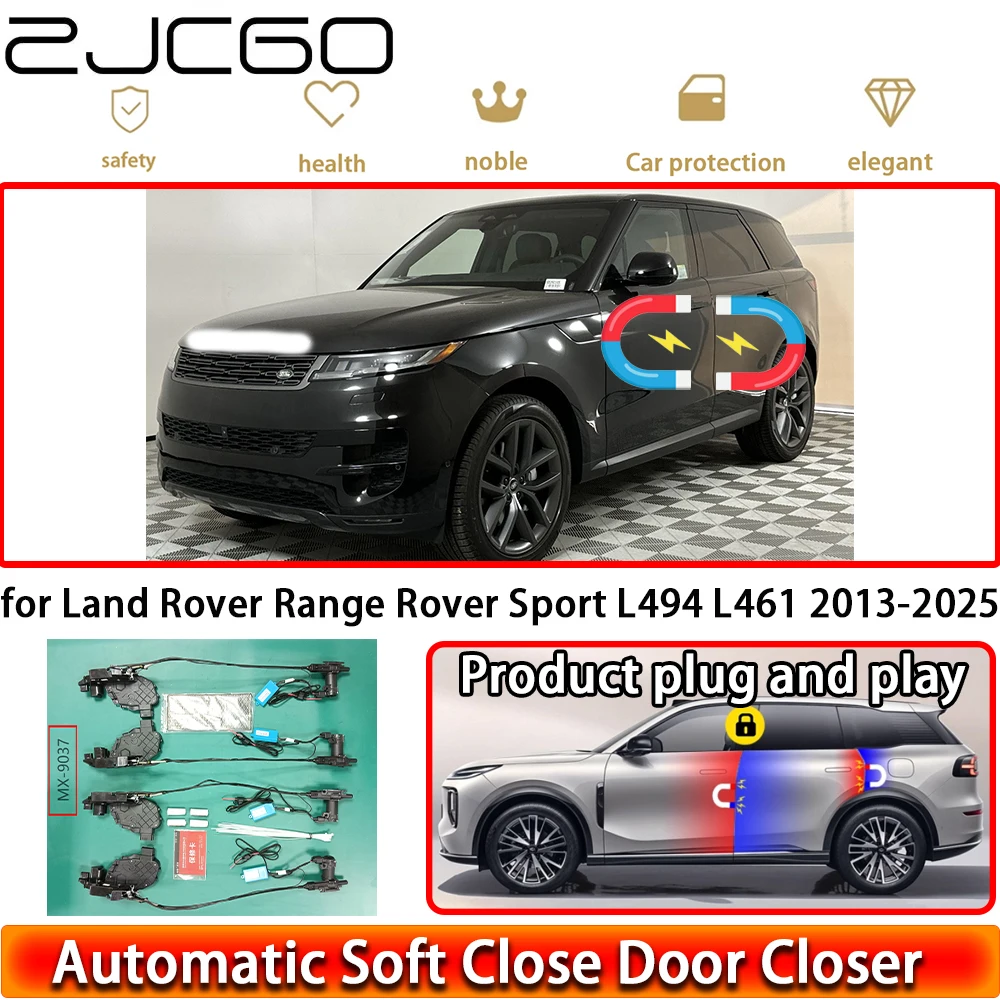 

ZJCGO for Land Rover Range Rover Sport L494 L461 2013-2025 Soft Close Door Power Closing Latch System Auto Pull Door Easy Close