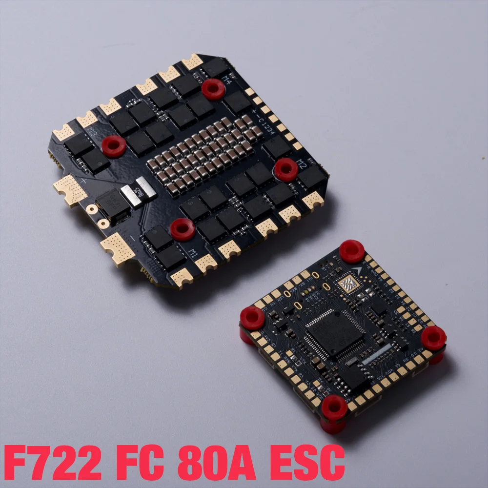

F722 Flight Controller 80A/100A 4in1 ESC BLs Stack 3-8S Lipo ICM42688 Barometer30.5 For RC 13|15inch FPV Racing|Freestyle Drone
