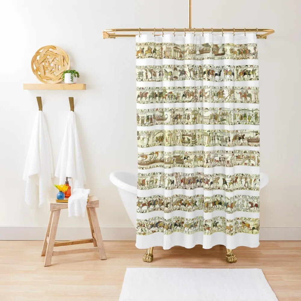 

Complete Bayeux Tapestry Shower Curtain Bathroom Box For Shower Bathroom Deco Funny Shower Curtain
