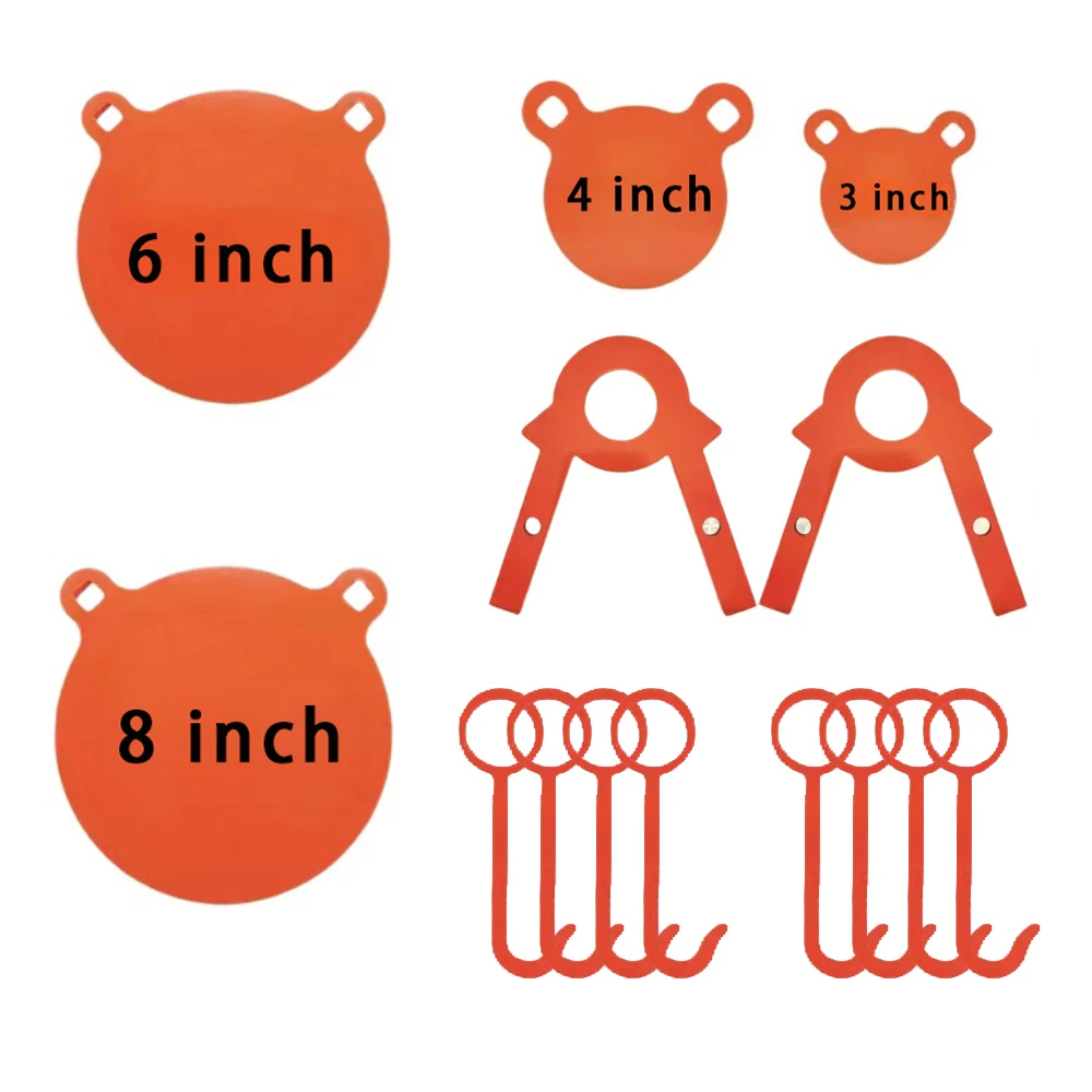 

Стальная мишень для стрельбы AR500 толщиной 10 мм, оранжевая, в форме панды, подходит для стрельбы живым оружием, прочная и долговечная.