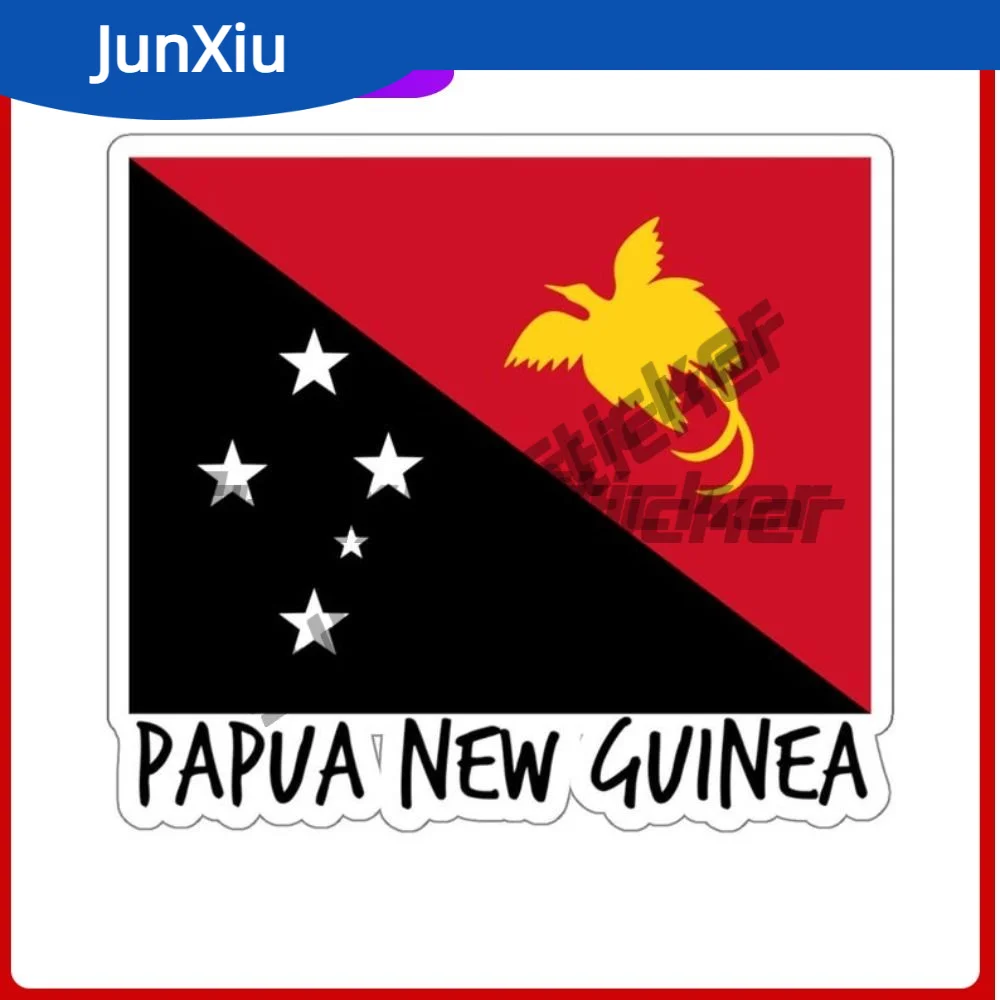

Papua New Guinea Flag National Pride Stickers Waterproof Scratch-Proof Car Body SUV windshield Guitar Windows Laptop PVC10cm