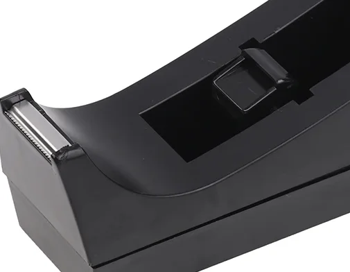 1Pc Black Desktop Mini Tape Dispenser Tape Cutter With Non-Slip Base Dispenser Tape Refill Dispenser For Office School Supplies
