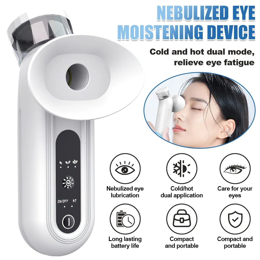 

Portable Nano Spray Eye Wash Device Rechargeable Eye Moisturizing Atomizer Home Smart Eye Cleaning Device Relieve Fatigue