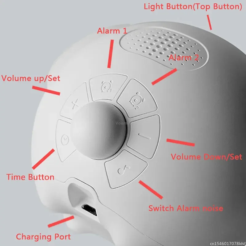 Xiaomi น่ารัก Expression นาฬิกาปลุก Snooze เด็กนาฬิกาปลุกดิจิตอล Voice Control Intelligence LED Night Light สําหรับห้องนอน