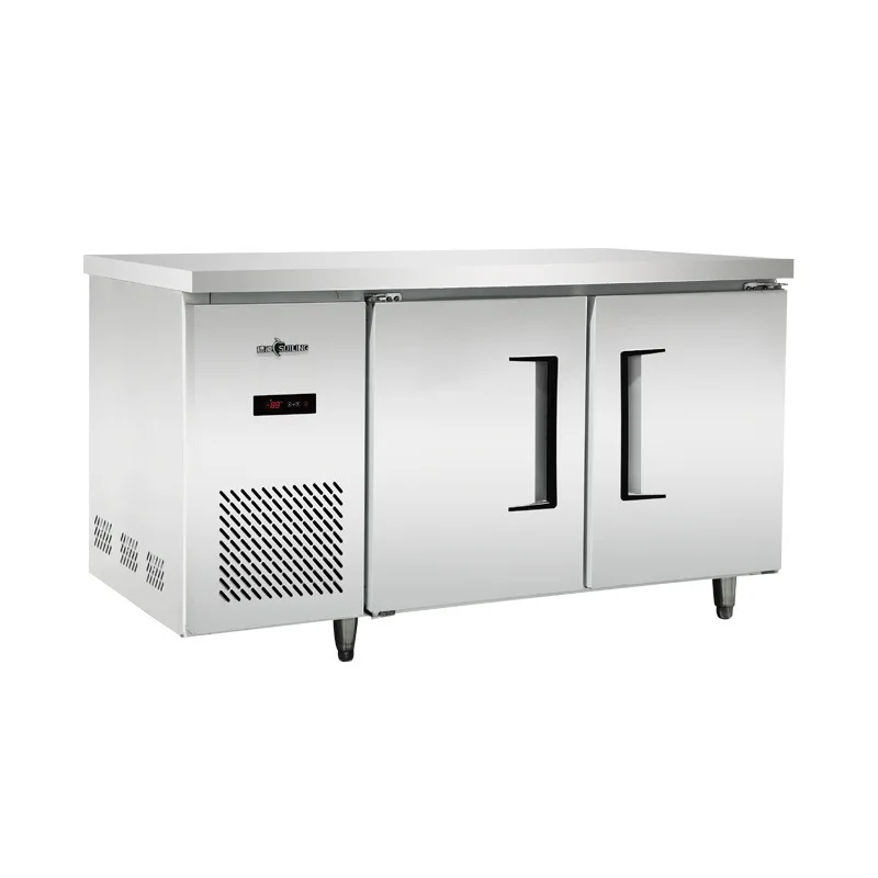 Dual Temperature Stainless Steel Hotel Kitchen Freezer Digital Controlled Four-Door Six-Door Refrigerator with Vertical Freezer