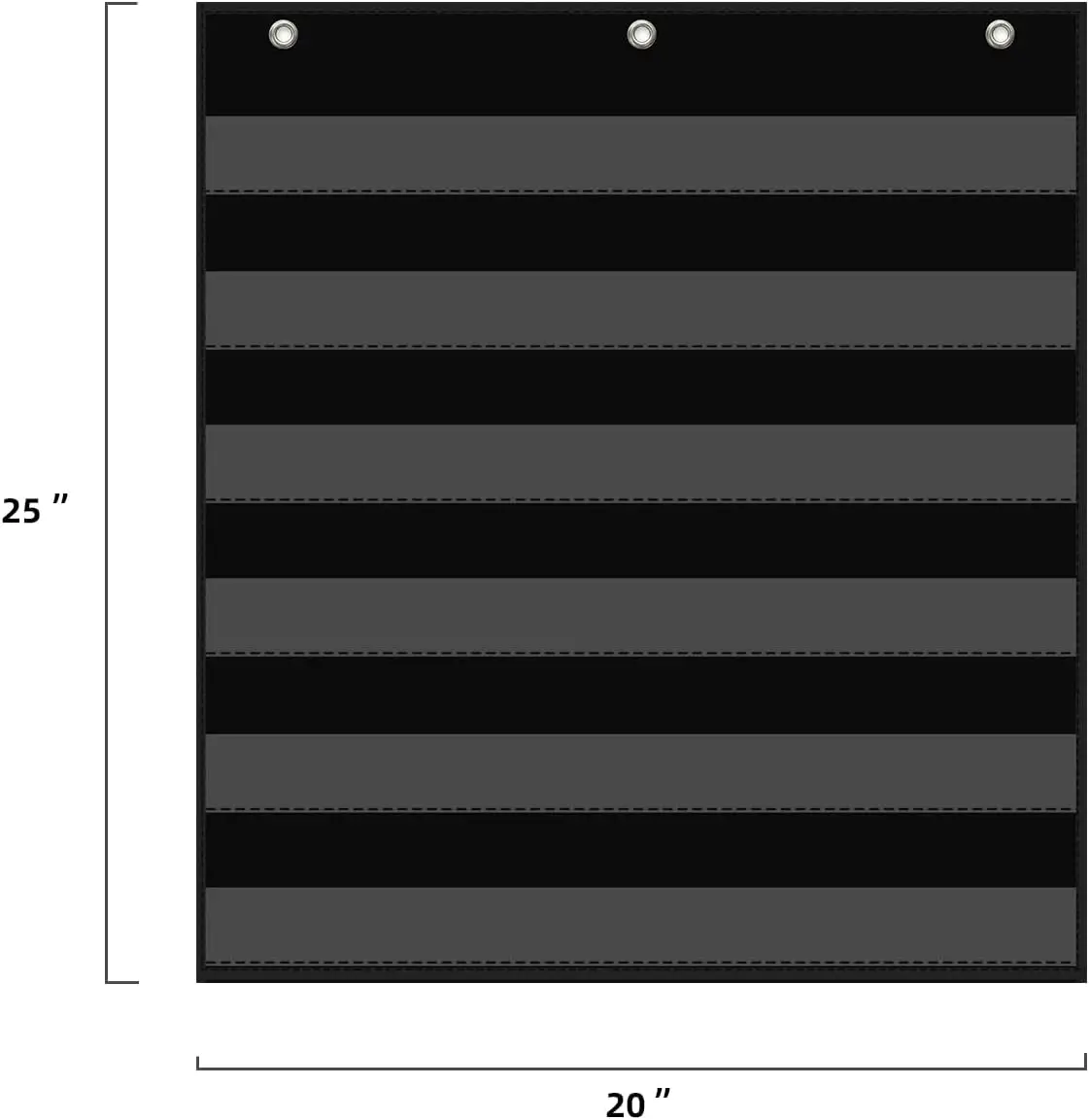 Bagan Saku Standar untuk Dinding Pengajaran Kelas Perlengkapan Pendidikan 6 Saku untuk Penggunaan Homeschool dan Sekolah