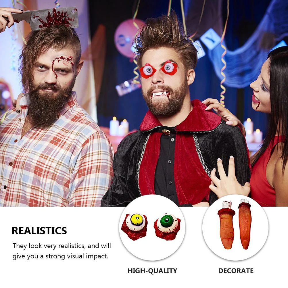 

2 Boxes Halloween Organ Set Realistic Bloody Human Organs Props for Scary Prank Decorations Haunted House Party Supplies