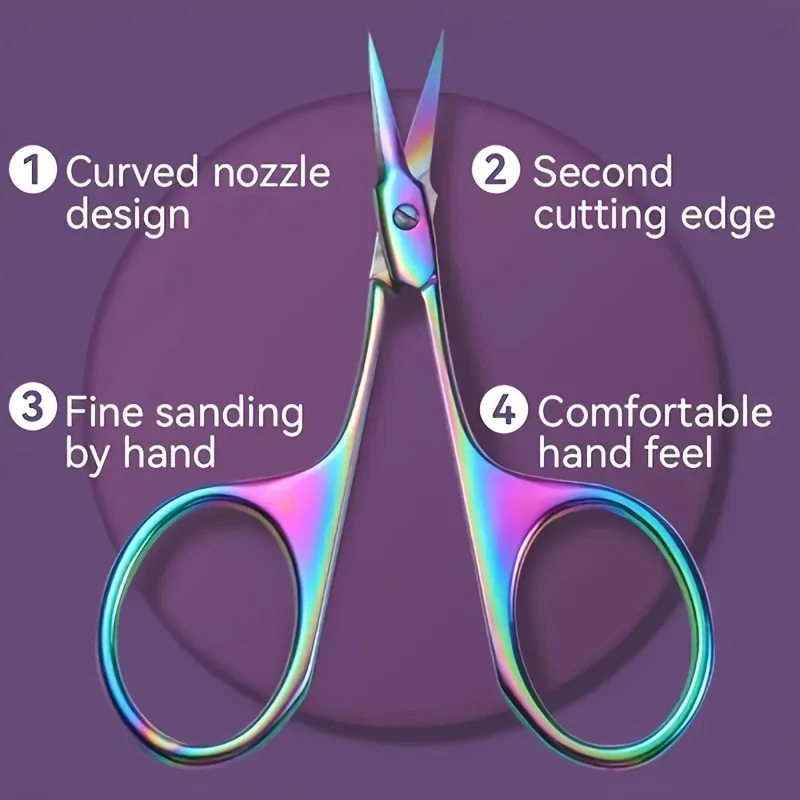 กรรไกรตัดหนังกําพร้าสแตนเลสใบมีดคมกันสนิมตามหลักสรีรศาสตร์เล็บ T Rimmer สําหรับการแต่งเล็บมืออาชีพ