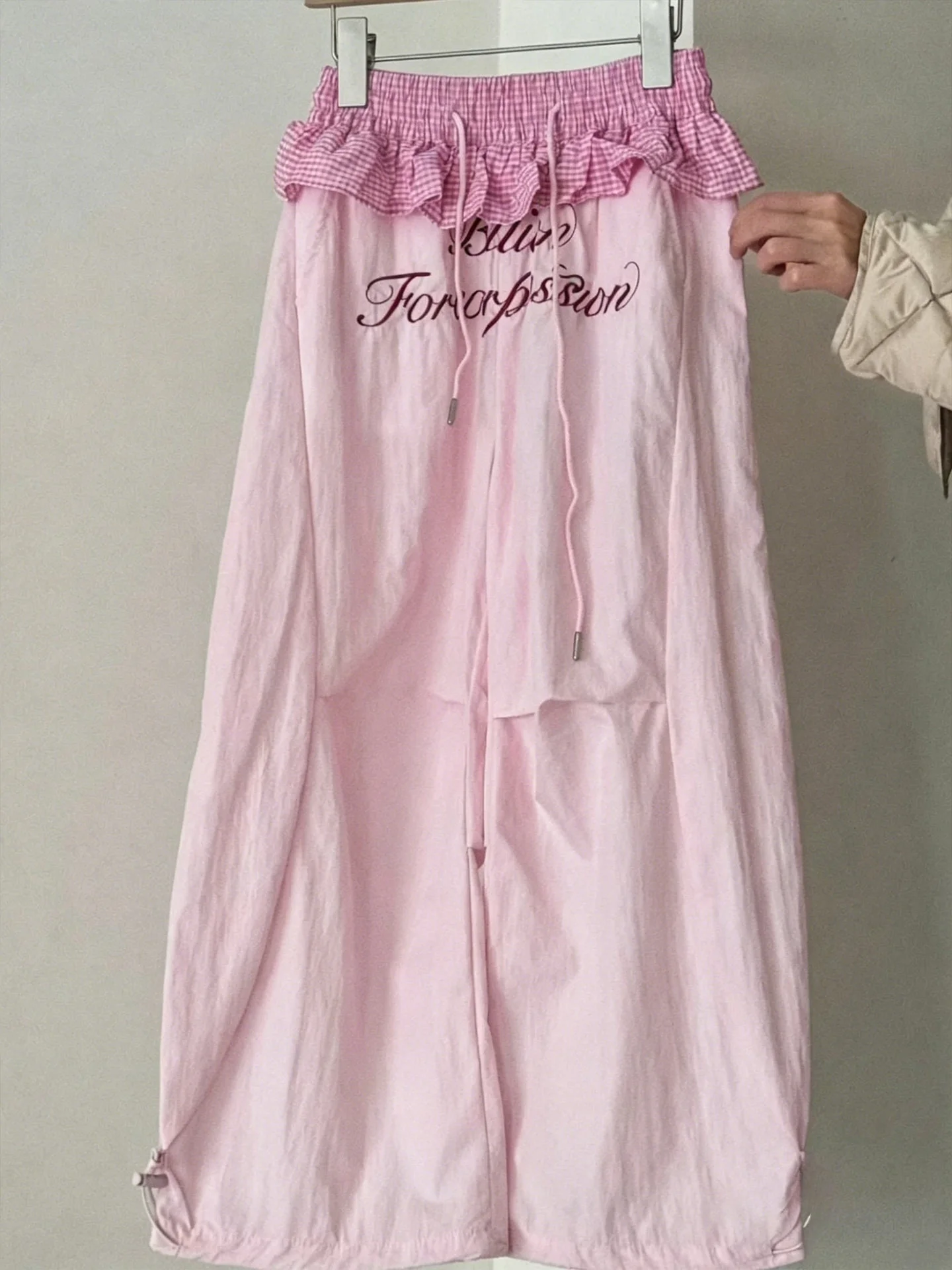 girls-wide-leg-pants-quick-dry-summer-children's-clothing-pink-trendy-korean-style-long-pants-for-big-kids-casual-loose-fit