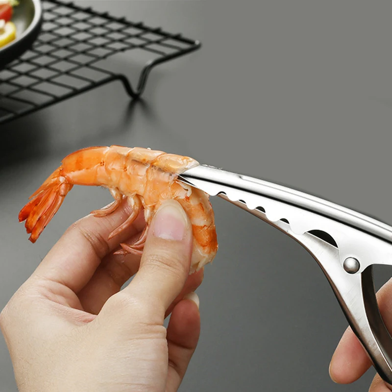 

High Quality for Kitchen Convenience Shrimp Peeler Stainless Steel Prawn Shrimp Peeling Plier Kitchen Crayfish Stripping Tools