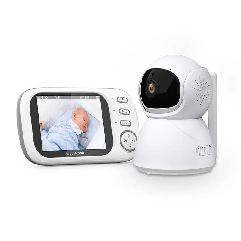 

3.5Inch Screen 720P PTZ Baby Monitor Temperature Lullaby Feeding Remind Cry Detection Babysitter Nanny Cam Intercom Baby Camera