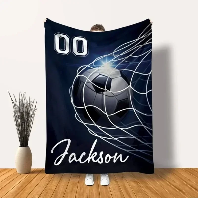 

Personalized Soccer Blanket for Comfort & Unique| BKKid159/ 60x80 inches