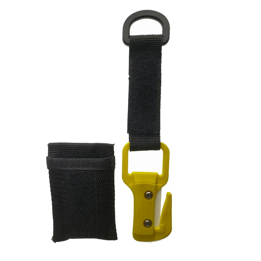 Cuchilla de cerámica para buceo, cortador de un solo filo, cuchillo de corte de Cable de red, equipo de seguridad de vida para buceo de doble corte