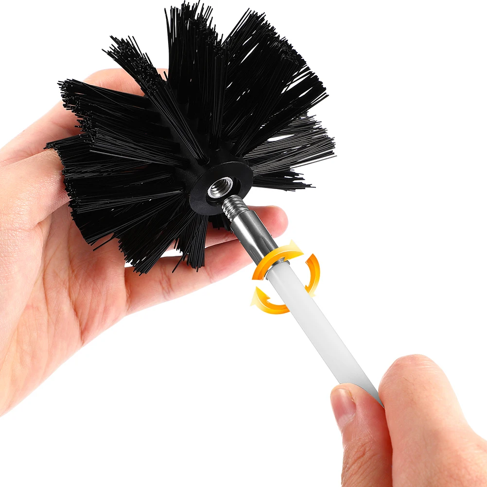 

4pcs Chimney Cleaning Brush Rods Pipe Tools Fireplace Dryer Vent Duct Machine Plastic Efficient Practical Lightweight Safe
