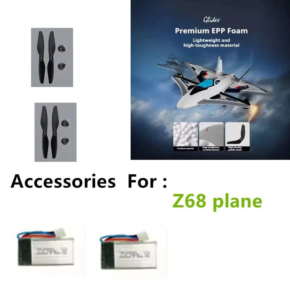Z68 Drone Parts Battery Z68 Drone 7.4v 700mAh / Propeller Blade / Use For Z68 Drone Replace