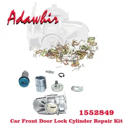 1 Set Car Front Door Lock Cylinder Repair Kit 1552849 for Ford for Focus for C-Max for S-Max