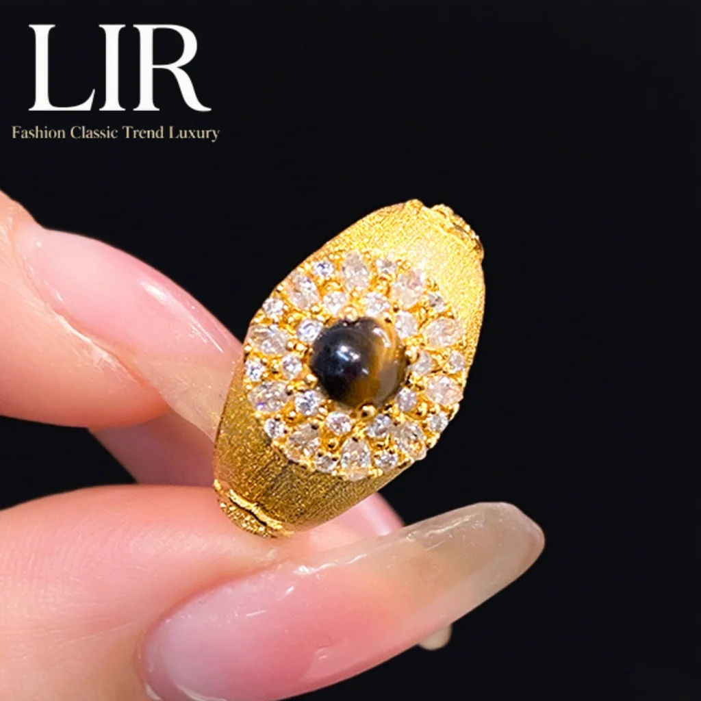 lir-trendy-tiger-eye-ring-latest-brushed-plating-fadeless-adjustable-unique-color-luxury-women's-jewelry