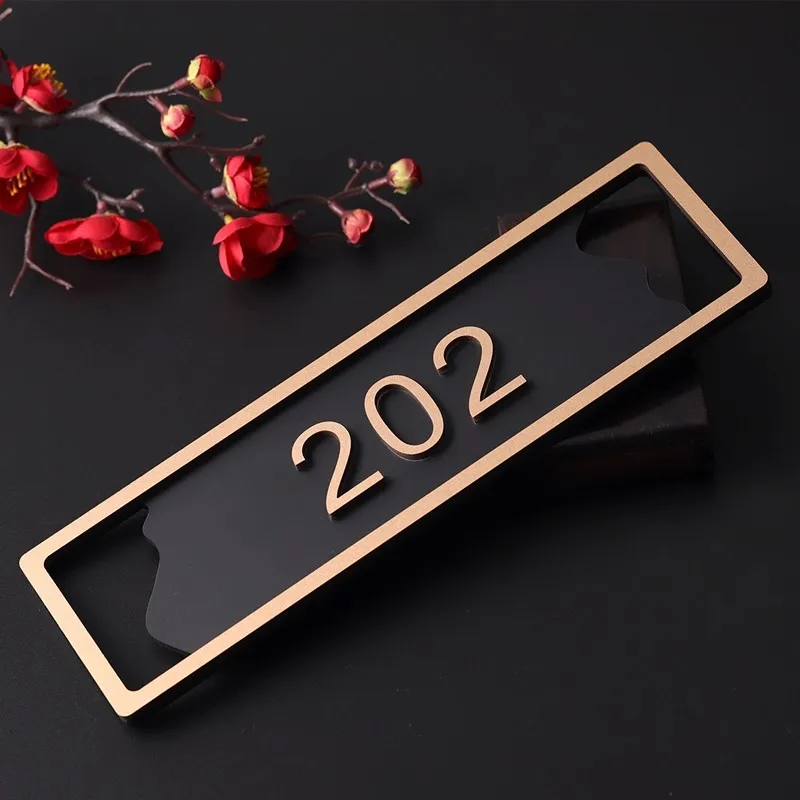 الاكريليك لوحات الباب الحديثة متجر تسجيل رقم شخصي مخصص لمكتب المنزل الشقق مطعم مقهى بار فندق ديكور المنزل لوحة