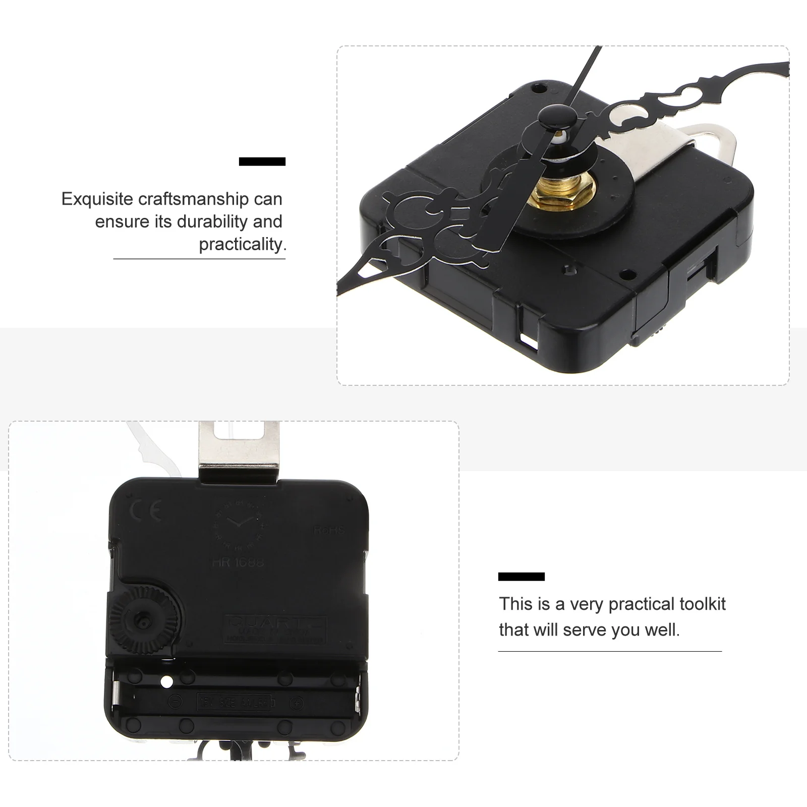 

Silent Clock Movement Mechanism For 3Mm Thick 20Mm Diameter Diy Clock Replacement Kit Precision Quartz Sweep Hand High