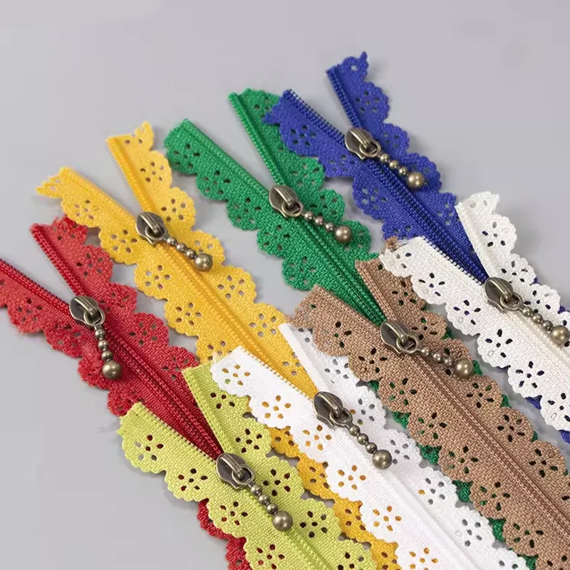 

1 Meter/3 Meter Lace Zipper Dresses Shirts Bags Clothes Pendants Zippers Accessories