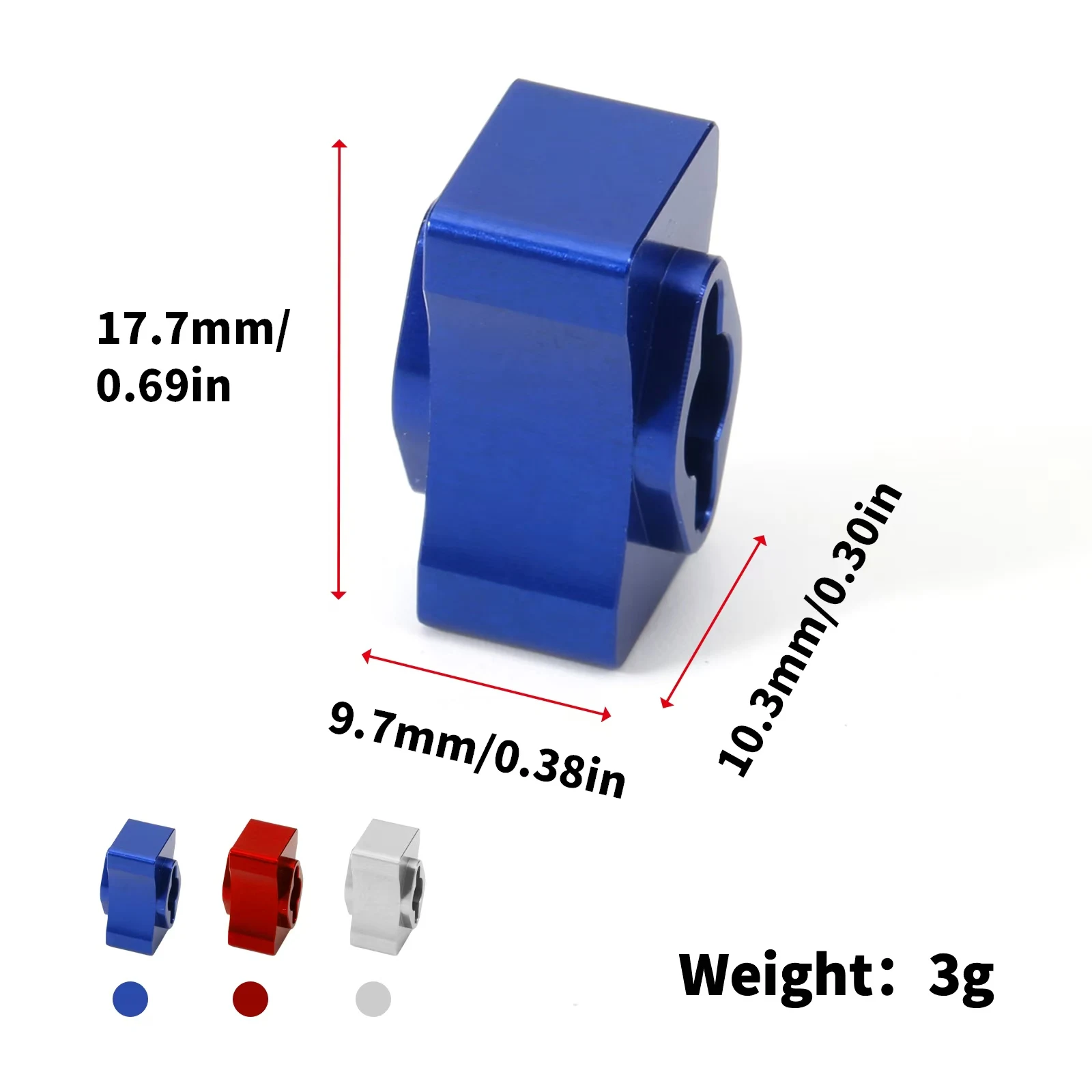 بكرة قفل مختلفة من الألومنيوم لجرئ الكأس المرتبط DR10 SC10 2wd #6