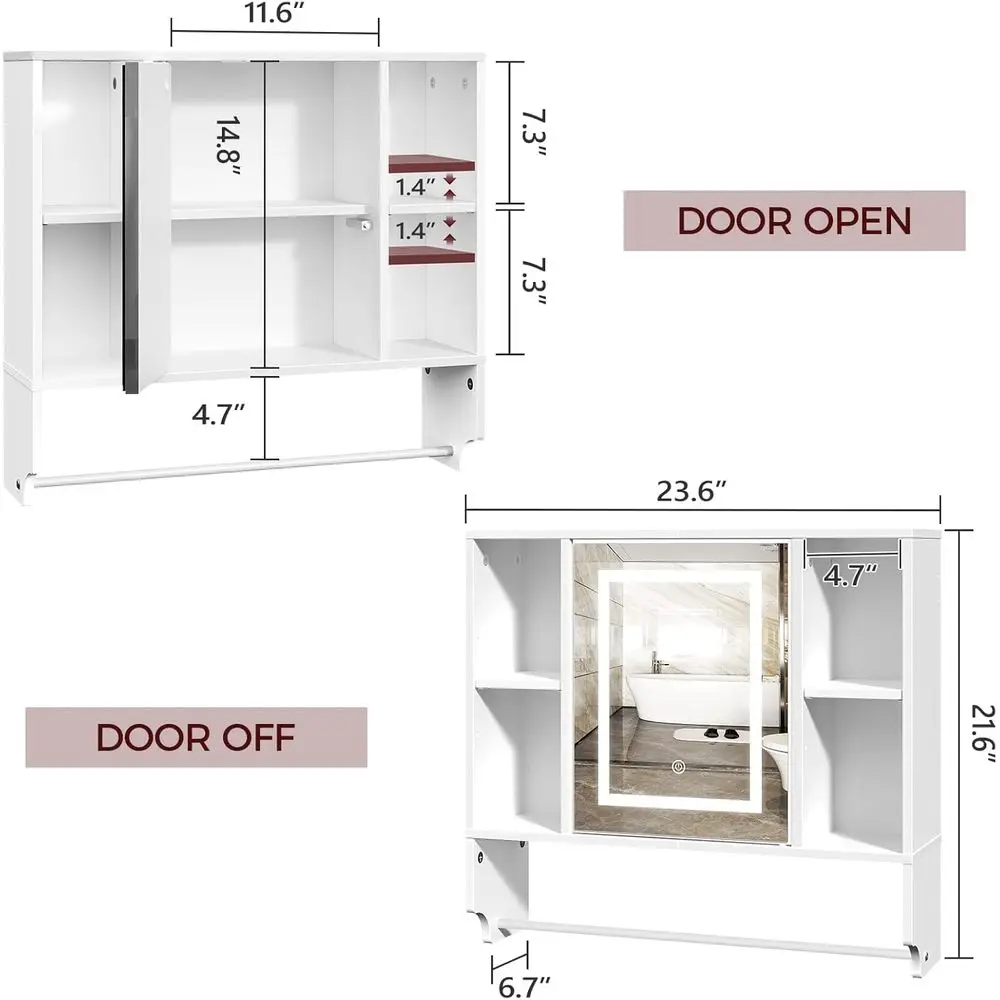 LED Mirror Wall Cabinet 3